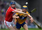 20 May 2018; John Conlon of Clare in action against Conor Lehane of Cork during the Munster GAA Hurling Senior Championship Round 1 match between Cork and Clare at Páirc Uí Chaoimh in Cork. Photo by Brendan Moran/Sportsfile
