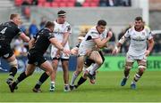 20 May 2018; Jacob Stockdale of Ulster is tackled by Sam Cross of Ospreys during the Guinness PRO14 European Play-Off match between Ulster and Ospreys at Kingspan Stadium in Belfast. Photo by John Dickson/Sportsfile