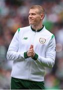 20 May 2018; James McClean of Republic of Ireland XI prior to Scott Brown's testimonial match between Celtic and Republic of Ireland XI at Celtic Park in Glasgow, Scotland. Photo by Stephen McCarthy/Sportsfile