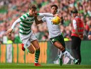20 May 2018; Jack Hendry of Celtic in action against Callum Robinson of Republic of Ireland XI during Scott Brown's testimonial match between Celtic and Republic of Ireland XI at Celtic Park in Glasgow, Scotland. Photo by Stephen McCarthy/Sportsfile