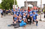20 May 2018; The Waterstown Wanderers running club with their coach Feidhlim Kelly at the SPAR Streets of Dublin 5K at the CHQ Building in Dublin. Photo by David Fitzgerald/Sportsfile