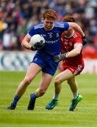 20 May 2018; Kieran Duffy of Monaghan in action against Cathal McShane of Tyrone during the Ulster GAA Football Senior Championship Quarter-Final match between Tyrone and Monaghan at Healy Park in Tyrone. Photo by Philip Fitzpatrick/Sportsfile