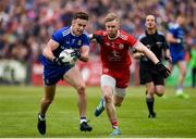 20 May 2018; Fintan Kelly of Monaghan in action against Frank Burns of Tyrone during the Ulster GAA Football Senior Championship Quarter-Final match between Tyrone and Monaghan at Healy Park in Tyrone. Photo by Philip Fitzpatrick/Sportsfile