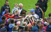 20 May 2018; Wexford goalkeeper Mark Fanning signs hurls for supporters after the Leinster GAA Hurling Senior Championship Round 2 match between Wexford and Dublin at Innovate Wexford Park in Wexford. Photo by Daire Brennan/Sportsfile
