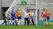 20 May 2018; An umpire waves the green flag to signal Cork's first goal during the Munster GAA Hurling Senior Championship Round 1 match between Cork and Clare at Páirc Uí Chaoimh in Cork. Photo by Brendan Moran/Sportsfile