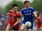 20 May 2018; Kieran Duffy of Monaghan in action against Leo Brennan of Tyrone during the Ulster GAA Football Senior Championship Quarter-Final match between Tyrone and Monaghan at Healy Park in Tyrone. Photo by Philip Fitzpatrick/Sportsfile