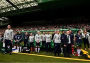 20 May 2018; The Republic of Ireland bench prior to Scott Brown's testimonial match between Celtic and Republic of Ireland XI at Celtic Park in Glasgow, Scotland. Photo by Stephen McCarthy/Sportsfile