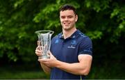 21 May 2018; James Ryan of Leinster receives the Bank of Ireland Leinster Rugby Player of the Month for May at Leinster Rugby Headquarters in Dublin. Photo by Brendan Moran/Sportsfile