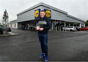 21 May 2018; The Lidl/Irish Daily Star Manager of the Month for April was announced today as Mayo’s Peter Leahy. Under Peter’s stewardship, Mayo beat 2017 winners Cork to qualify for the recent Lidl National League Division 1 final against Dublin. Pictured is Peter Leahy with his award at Lidl in Mullingar, Co Westmeath. Photo by Harry Murphy/Sportsfile