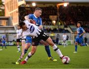 21 May 2018; Robbie Benson of Dundalk in action against Kenny Browne of Waterford during the SSE Airtricity League Premier Division match between Dundalk and Waterford at Oriel Park in Dundalk. Photo by Ben McShane/Sportsfile