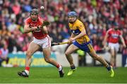 20 May 2018; Christopher Joyce of Cork in action against Shane O'Donnell of Clare during the Munster GAA Hurling Senior Championship Round 1 match between Cork and Clare at Páirc Uí Chaoimh in Cork. Photo by Brendan Moran/Sportsfile