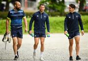22 May 2018; Scott Fardy, left, Rob Kearney and Joey Carbery arrive ahead of Leinster Rugby squad training at UCD in Belfield, Dublin. Photo by Sam Barnes/Sportsfile