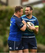 22 May 2018; Bryan Byrne, left, and Dave Kearney during Leinster Rugby squad training at UCD in Belfield, Dublin. Photo by Sam Barnes/Sportsfile