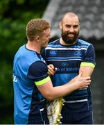 22 May 2018; Dan Leavy, left, and Scott Fardy during Leinster Rugby squad training at UCD in Belfield, Dublin. Photo by Sam Barnes/Sportsfile