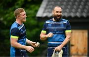 22 May 2018; Dan Leavy, left, and Scott Fardy during Leinster Rugby squad training at UCD in Belfield, Dublin. Photo by Sam Barnes/Sportsfile