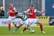 22 May 2018; Ronan Finn of Shamrock Rovers in action against Jamie Lennon of St Patrick's Athletic during the SSE Airtricity League Premier Division match between Shamrock Rovers and St Patrick's Athletic at Tallaght Stadium in Dublin. Photo by Seb Daly/Sportsfile
