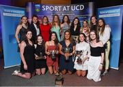 22 May 2018; The UCD Ladies Hockey team at the Bank of Ireland AUC Sports Awards 2018 at UCD in Dublin. Photo by David Fitzgerald/Sportsfile