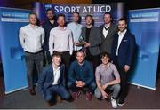 22 May 2018; The UCD Mens Basketball team at the Bank of Ireland AUC Sports Awards 2018 at UCD in Dublin. Photo by David Fitzgerald/Sportsfile