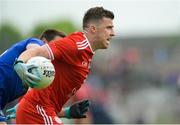 20 May 2018; Connor McAliskey of Tyrone during the Ulster GAA Football Senior Championship Quarter-Final match between Tyrone and Monaghan at Healy Park in Tyrone. Photo by Oliver McVeigh/Sportsfile