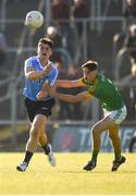 23 May 2018; Luke Swan of Dublin in action against Harry O'Higgin of Meath during the Electric Ireland Leinster GAA Football Minor Championship Round 2 match between Meath and Dublin at Páirc Tailteann in Navan, Co Meath. Photo by Barry Cregg/Sportsfile