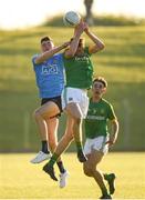 23 May 2018; Sean Foran of Dublin in action against Darragh Swaine of Meath during the Electric Ireland Leinster GAA Football Minor Championship Round 2 match between Meath and Dublin at Páirc Tailteann in Navan, Co Meath. Photo by Barry Cregg/Sportsfile
