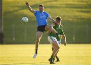 23 May 2018; Sean Foran of Dublin in action against Darragh Swaine of Meath during the Electric Ireland Leinster GAA Football Minor Championship Round 2 match between Meath and Dublin at Páirc Tailteann in Navan, Co Meath. Photo by Barry Cregg/Sportsfile