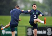 24 May 2018; Declan Rice, right, and Kevin Long during a Republic of Ireland squad training session at the FAI National Training Centre in Abbotstown, Dublin. Photo by Seb Daly/Sportsfile