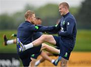 24 May 2018; James McClean, right, and Daryl Horgan, left, during a Republic of Ireland squad training session at the FAI National Training Centre in Abbotstown, Dublin. Photo by Seb Daly/Sportsfile