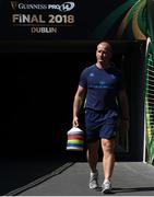 25 May 2018; Leinster senior coach Stuart Lancaster arrives to the Leinster captains run at the Aviva Stadium in Dublin. Photo by David Fitzgerald/Sportsfile