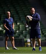 25 May 2018; Leinster scrum coach John Fogarty, right, and Leinster senior coach Stuart Lancaster during the Leinster captains run at the Aviva Stadium in Dublin. Photo by David Fitzgerald/Sportsfile