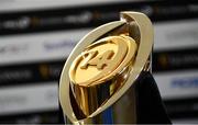 25 May 2018; A general view of the PRO14 trophy ahead of the Guinness PRO14 Final between Leinster and Scarlets at the Aviva Stadium in Dublin. Photo by Ramsey Cardy/Sportsfile