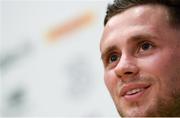 25 May 2018; Alan Browne during a Republic of Ireland press conference at the FAI National Training Centre in Abbotstown, Dublin. Photo by Stephen McCarthy/Sportsfile