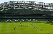 25 May 2018; A general view during the Leinster captains run at the Aviva Stadium in Dublin. Photo by Ramsey Cardy/Sportsfile