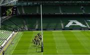 25 May 2018; A general view during the Leinster captains run at the Aviva Stadium in Dublin. Photo by Ramsey Cardy/Sportsfile