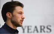 25 May 2018; Harry Arter during a Republic of Ireland press conference at the FAI National Training Centre in Abbotstown, Dublin. Photo by Stephen McCarthy/Sportsfile