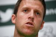 25 May 2018; Colin Doyle during a Republic of Ireland press conference at the FAI National Training Centre in Abbotstown, Dublin. Photo by Stephen McCarthy/Sportsfile