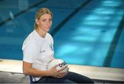 25 May 2018; Mayo Ladies Gaelic Football legend, Cora Staunton, and RTÉ broadcaster, Paul O’Flynn, were unveiled as ambassadors for the World Para Swimming Allianz European Championships which are due to be held in Dublin this August. Cora and Paul will now join Gordon D’Arcy, Jessie Barr, Niall Quinn, Amber Barrett, Rory O’Connor (Rory’s Stories) and Claire Bergin in the 50m Ambassdor challenge race. Pictured is Mayo Ladies Gaelic Football legend Cora Staunton. National Aquatic Centre in Abbotstown, Dublin. Photo by Piaras Ó Mídheach/Sportsfile