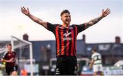 25 May 2018; Rob Cornwall of Bohemians celebrates after scoring his side's late equaliser during the SSE Airtricity League Premier Division match between Bohemians and Shamrock Rovers at Dalymount Park in Dublin. Photo by Stephen McCarthy/Sportsfile