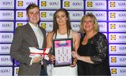 25 May 2018; The 2018 Lidl Teams of the Ladies National Football League awards were presented at Croke Park on Friday, May 25. The best players from the four divisions in the Lidl National Leagues have been selected, following nominations from opposition managers. Players receiving the most votes were selected in their positions on the Lidl Teams of the League. Maria Curley of Tipperary is pictured receiving her Division 2 award from Ladies Gaelic Football Association President, Marie Hickey, and Lidl Ireland Sponsorship Manager, Jay Wilson. Croke Park, Dublin. Photo by Piaras Ó Mídheach/Sportsfile