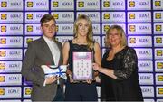 25 May 2018; The 2018 Lidl Teams of the Ladies National Football League awards were presented at Croke Park on Friday, May 25. The best players from the four divisions in the Lidl National Leagues have been selected, following nominations from opposition managers. Players receiving the most votes were selected in their positions on the Lidl Teams of the League. Yvonne Bonner of  Donegal is pictured receiving her Division 1 award from Ladies Gaelic Football Association President, Marie Hickey, and Lidl Ireland Sponsorship Manager, Jay Wilson. Croke Park, Dublin. Photo by Piaras Ó Mídheach/Sportsfile
