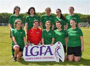 26 May 2018; Baker McKenzie, Belfast, Co. Antrim, during the LGFA Interfirms Blitz 2018 at Naomh Mearnóg GAA Club, Portmarnock, Dublin. This year seven companies competed for the top prize, while nine teams signed up to take part in a recreational blitz. Photo by Seb Daly/Sportsfile