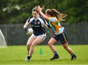 26 May 2018; Action from Pramerica, Letterkenny, Co. Donegal, against Glanbia, Ballyragget, Kilkenny, during the LGFA Interfirms Blitz 2018 at Naomh Mearnóg GAA Club, Portmarnock, Dublin. This year seven companies competed for the top prize, while nine teams signed up to take part in a recreational blitz. Photo by Seb Daly/Sportsfile