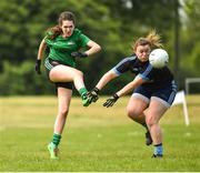 26 May 2018; Action from Baker McKenzie, Belfast, Co. Antrim, against Boston Scientific, Clonmel, Co. Tipperary, during the LGFA Interfirms Blitz 2018 at Naomh Mearnóg GAA Club, Portmarnock, Dublin. This year seven companies competed for the top prize, while nine teams signed up to take part in a recreational blitz. Photo by Seb Daly/Sportsfile