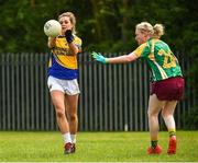 26 May 2018; Action from Baxter Healthcare, Castlebar, Co. Mayo, against Irish Prison Service during the LGFA Interfirms Blitz 2018 at Naomh Mearnóg GAA Club, Portmarnock, Dublin. This year seven companies competed for the top prize, while nine teams signed up to take part in a recreational blitz. Photo by Seb Daly/Sportsfile
