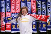 26 May 2018; Leinster supporter Erin O'Neill, age 10, from Waterford prior to the Guinness PRO14 Final between Leinster and Scarlets at the Aviva Stadium in Dublin. Photo by David Fitzgerald/Sportsfile
