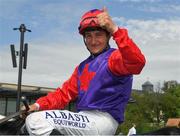 26 May 2018; Jockey Shane Foley, after winning the Tattersalls Irish 2,000 Guineas on Romanised, during the Curragh Races Irish 2,000 Guineas Day at the Curragh in Kildare. Photo by Ray McManus/Sportsfile