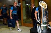 26 May 2018; Dan Leavy of Leinster arrives ahead of the Guinness PRO14 Final between Leinster and Scarlets at the Aviva Stadium in Dublin. Photo by Ramsey Cardy/Sportsfile