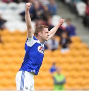 26 May 2018; Paul Kingston of Laois celebrates after scoring the first goal during the Leinster GAA Football Senior Championship Quarter-Final match between Laois and Westmeath at Bord na Mona O'Connor Park in Tullamore, Offaly. Photo by Matt Browne/Sportsfile