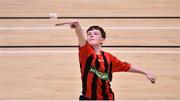 26 May 2018; Ciaran Finnegan, from Donaghmoyne, Co. Monaghan, competing in the Badminton U15 & O12 Boys event during the Aldi Community Games May Festival, which saw over 3,500 children take part in a fun-filled weekend at University of Limerick from 26th to 27th May. Photo by Sam Barnes/Sportsfile