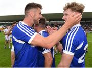 26 May 2018; Colm Begley and Shane Nerney celebrate after the Leinster GAA Football Senior Championship Quarter-Final match between Laois and Westmeath at Bord na Mona O'Connor Park in Tullamore, Offaly. Photo by Matt Browne/Sportsfile